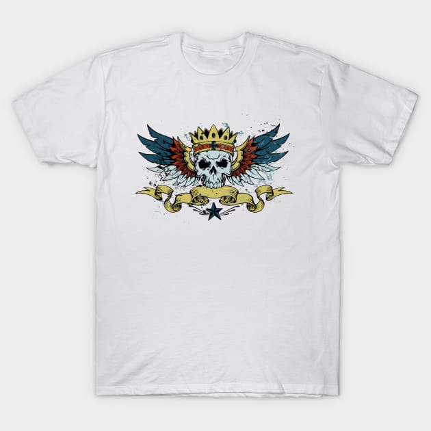 King Skull T-Shirt by viSionDesign